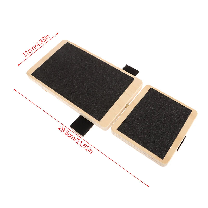 Wooden Foot Stretcher Strengthener Pilates Leg Balance Board Trainer Sprained Ankle Stability Exercises Tools