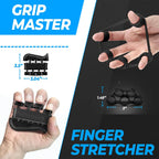 Adjustable Grip Strength Trainer Wrist Finger Exerciser Hand Grip Strengthener Muscle Building Injury Recover Expander Kit